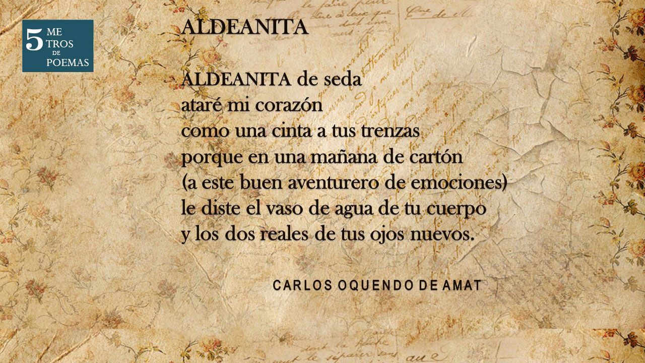 Poema: Aldeanita