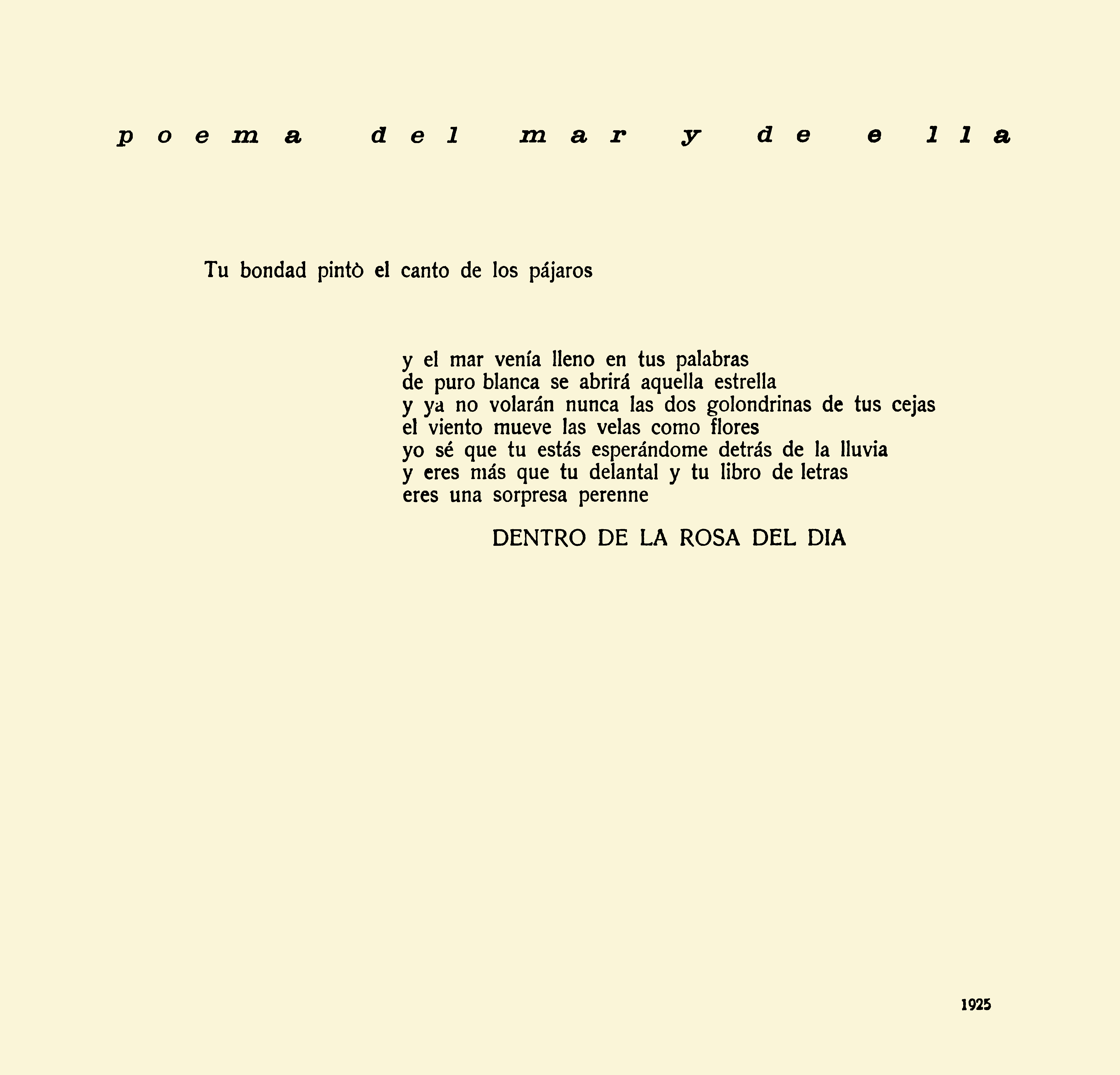 Poema del mar y de ella